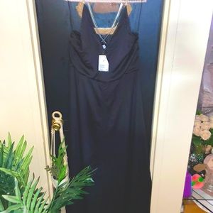HM criss cross black dress